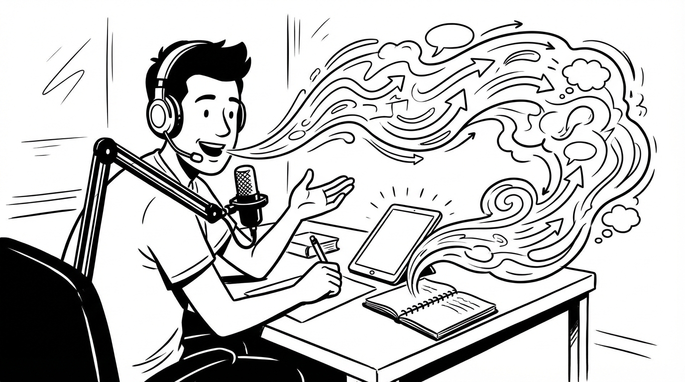 ADHD and Voice Dictation: How Speaking Keeps You in Flow cover image