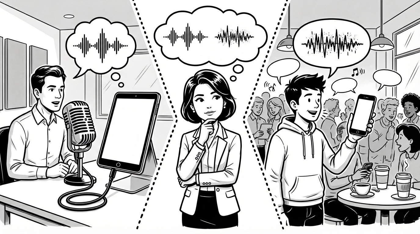 Dedicated Dictation App vs Your Phone's Built-In Mic: What's Actually Different? cover image