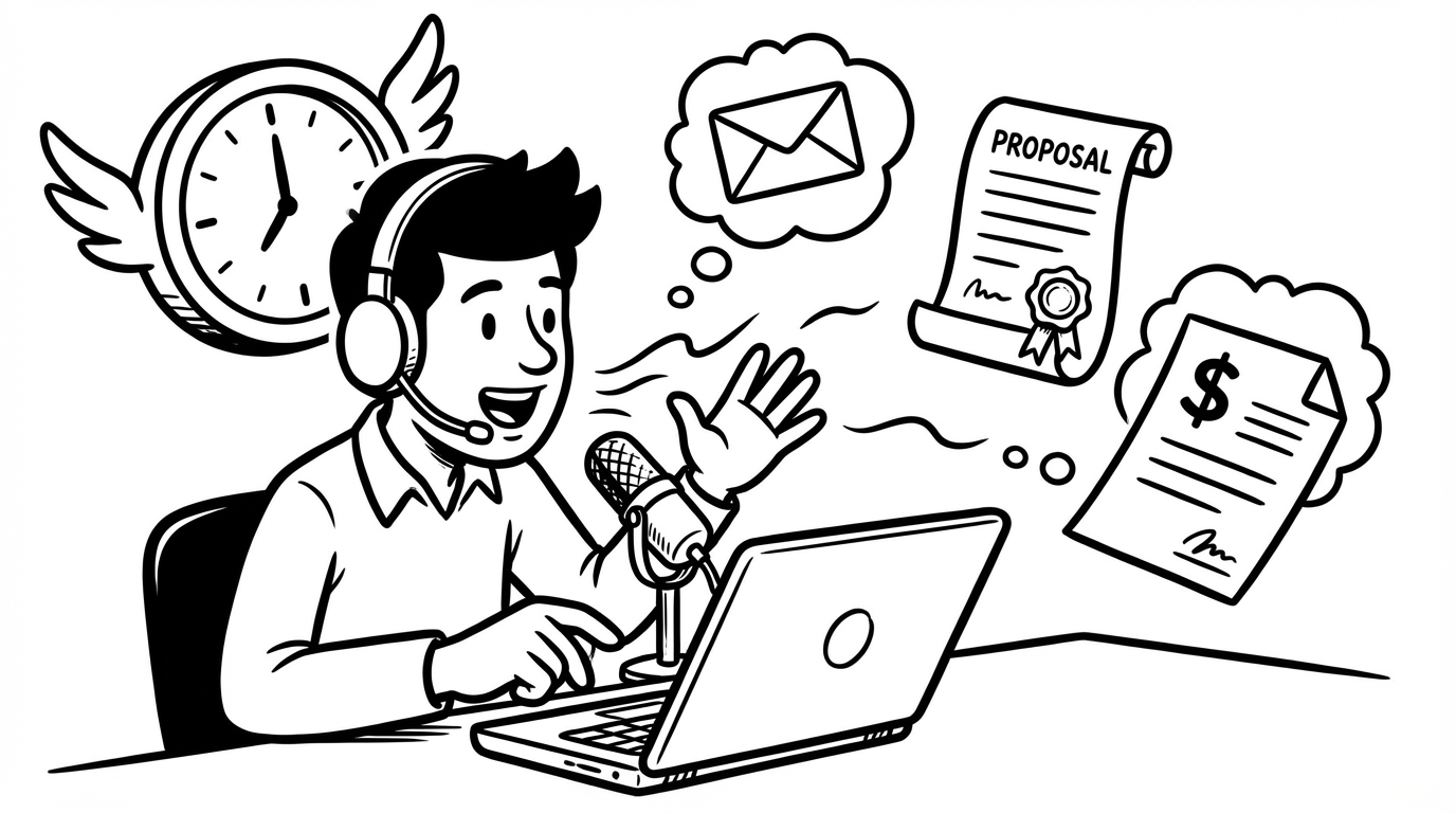 Freelancers: Write Client Emails, Proposals, and Invoices Faster With Voice cover image