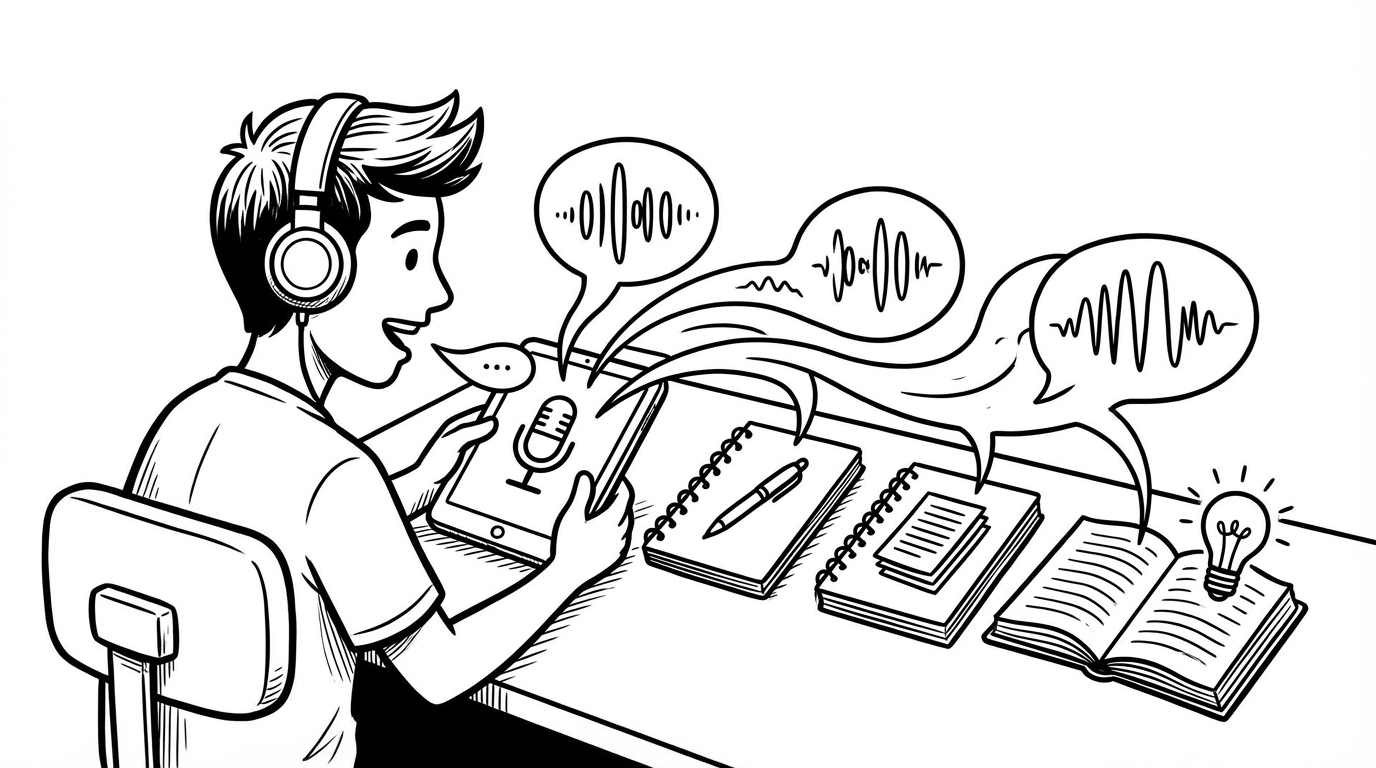 How Students Can Use Voice Dictation for Notes, Essays, and Studying cover image