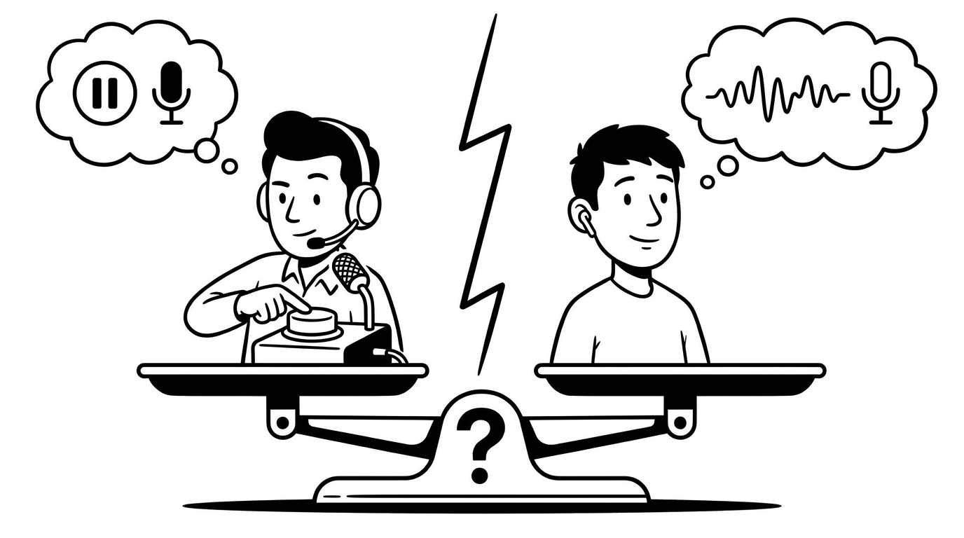 Push-to-Talk vs Always-Listening Dictation: Which Is Right for You? cover image