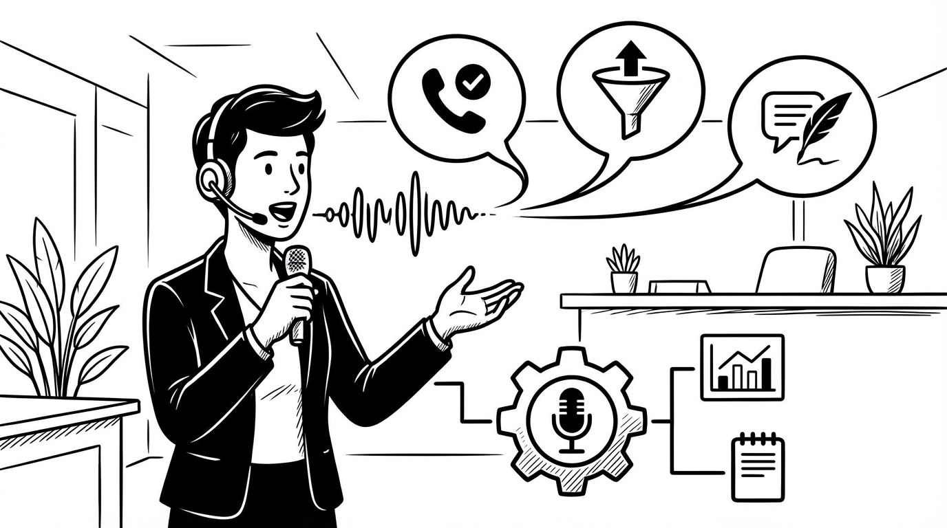 Salespeople: Log Calls, Update Pipeline, and Write Follow-Ups by Voice cover image