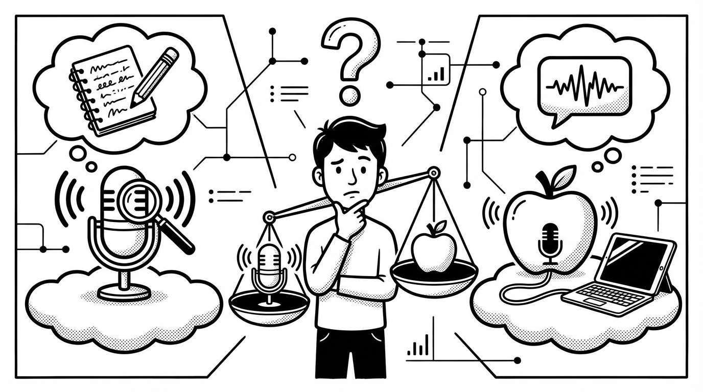 SERP Transcribe vs Apple Dictation: Is the Free Built-In Tool Good Enough? cover image