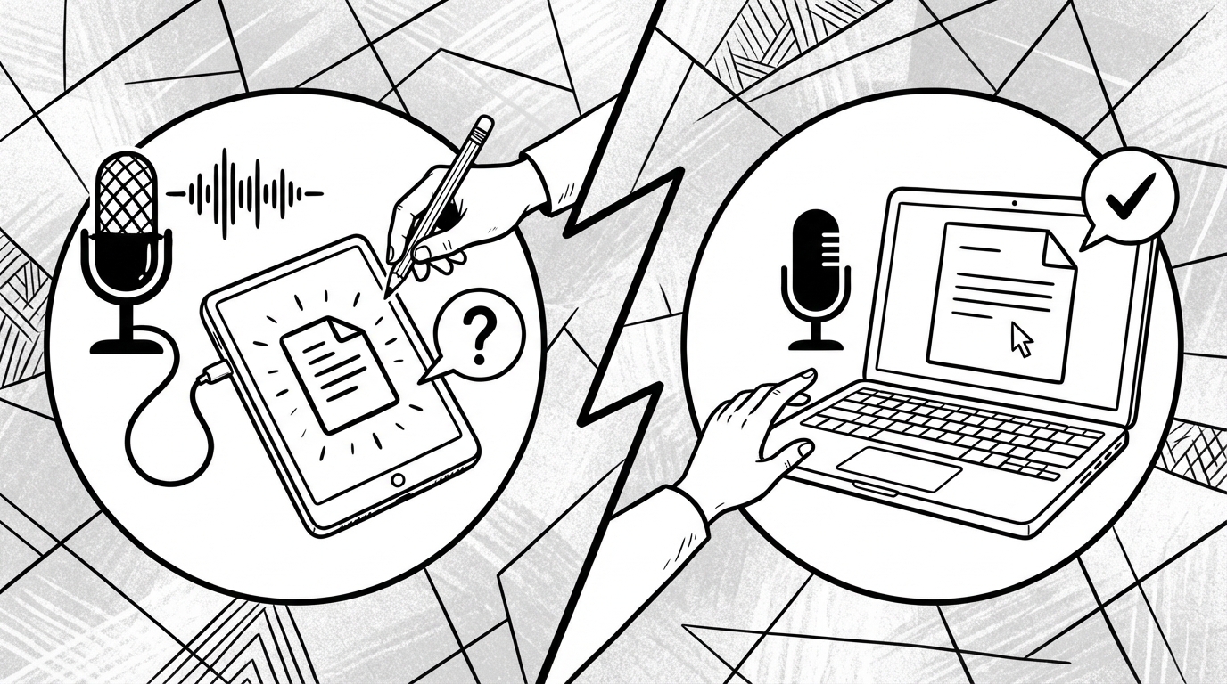 SERP Transcribe vs Google Docs Voice Typing: Is the Free Version Good Enough? cover image