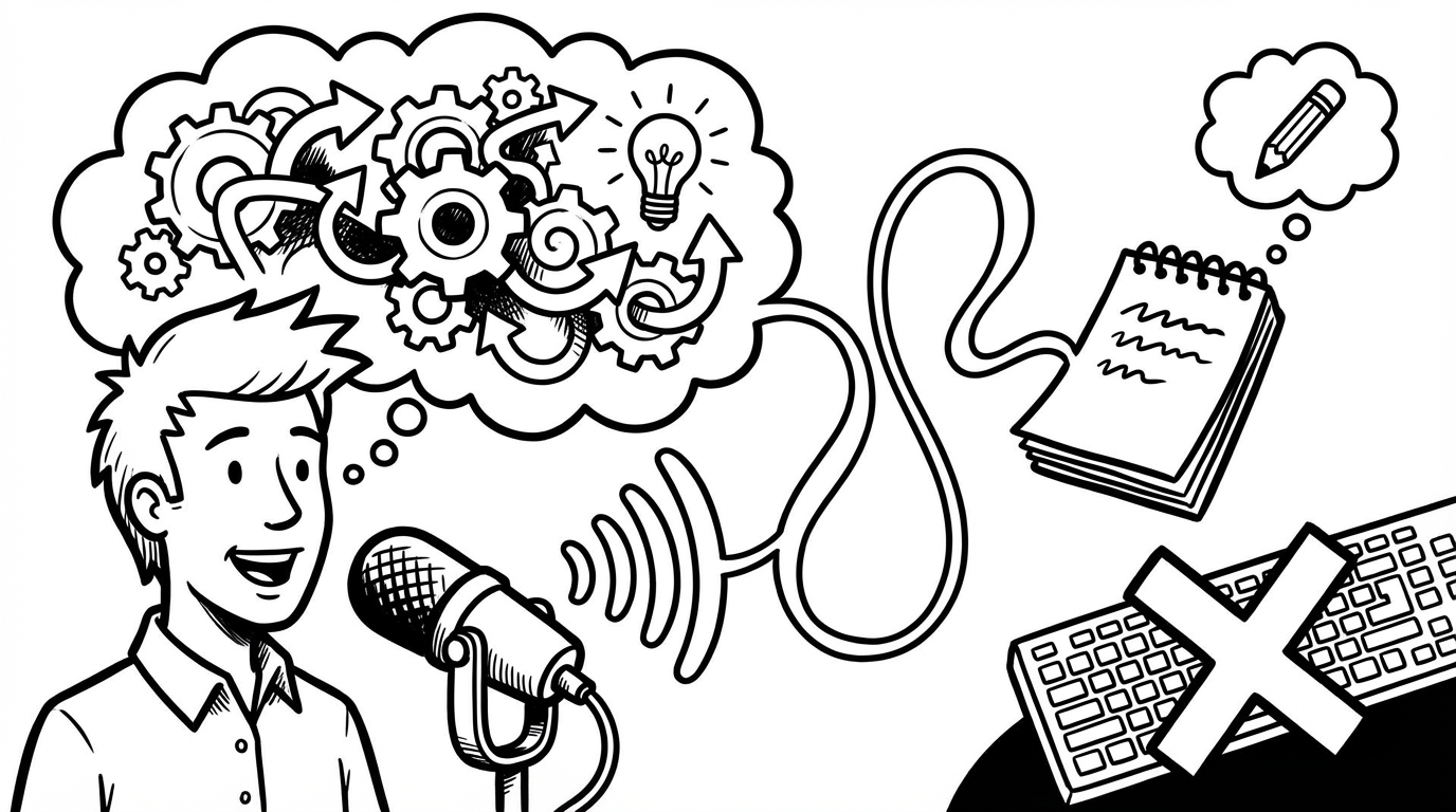 Voice Dictation Changes How You Think, Not Just How Fast You Type cover image