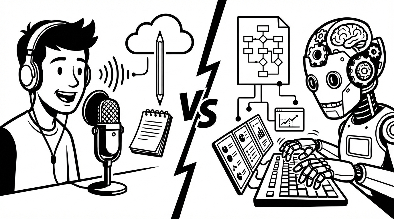 Voice Dictation vs AI Writing Assistants: They're Not the Same Thing cover image